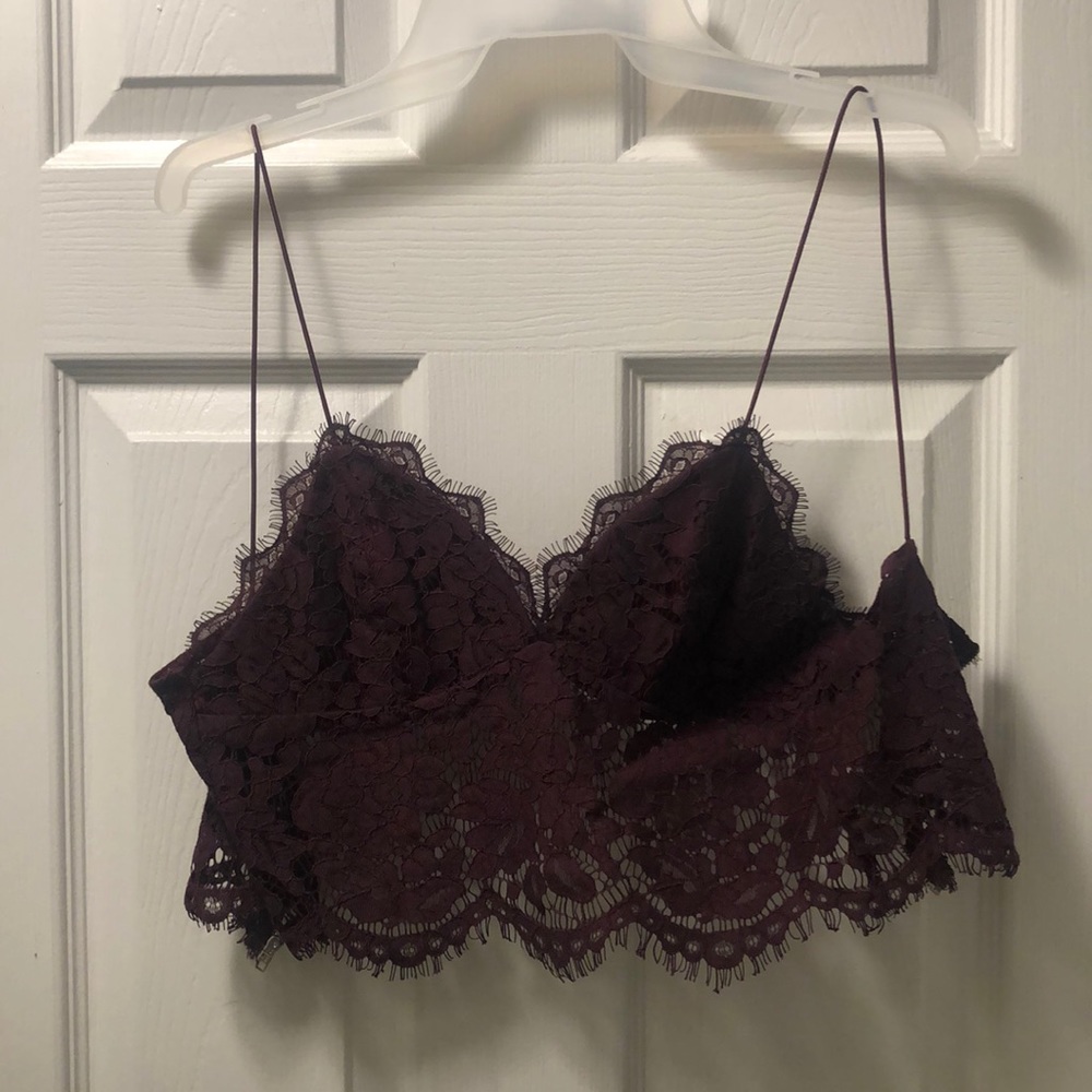 Lace crop top